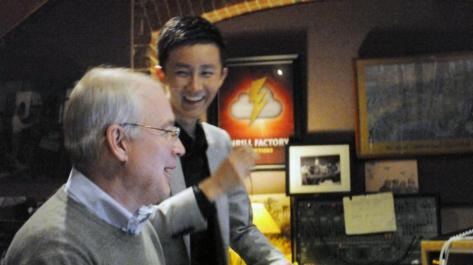 CCTV 6 special Program about Making the STAR WARS SERIES-Li Zhen with Oscar winner Ben Burtt @ Skywalker Sound 000