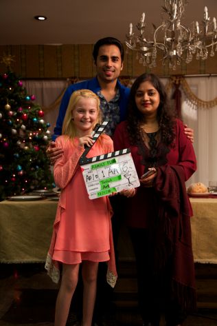 With Director Tushar Tyagi and Actor Lainee Rhodes on A Broken Egg Production Still