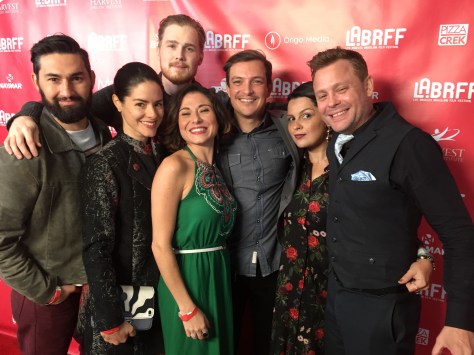 Diego Fontecilla; Liliana de Castro; Dylan Rourke; Jo Pratta; Paulo Nigro; Flavia Vieira. I don_t know Josh_s last nameFestival LABRFF2017 red carpet
