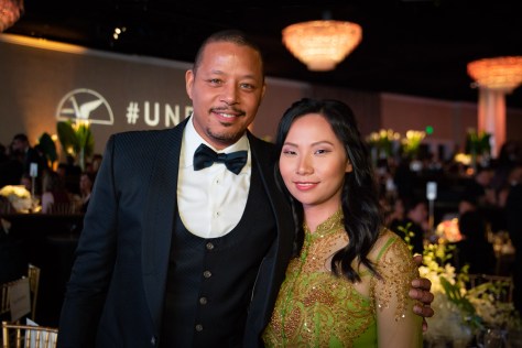 Livi Zheng and Terrence Howard at the Unforgettable Gala